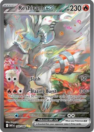 Reshiram ex - 166/086 (166) Holofoil - SV White Flare