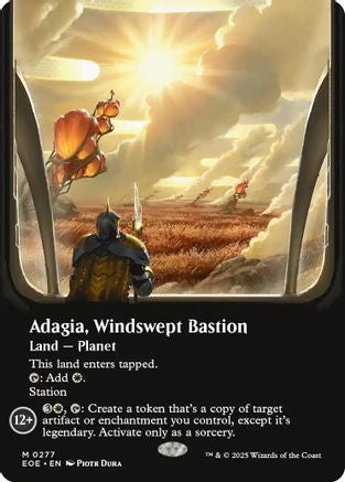 Adagia, Windswept Bastion (Borderless) (277) Foil - Edge of Eternities