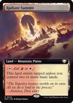 Radiant Summit (Extended Art) (043) - Commander: Edge of Eternities