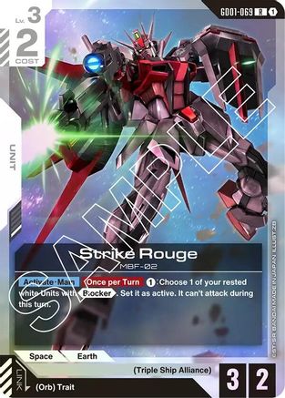 Strike Rouge (GD01-069) Holofoil- Newtype Rising