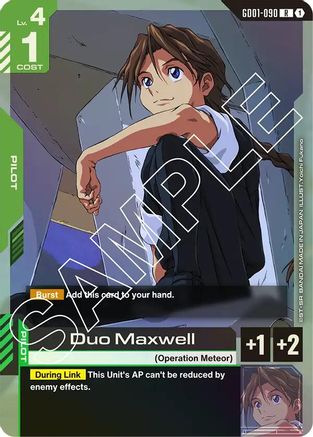 Duo Maxwell (GD01-090) Holofoil- Newtype Rising