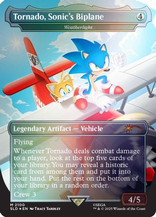 Tornado, Sonic's Biplane - Weatherlight (Rainbow Foil) (2100) Foil - Secret Lair Drop Series