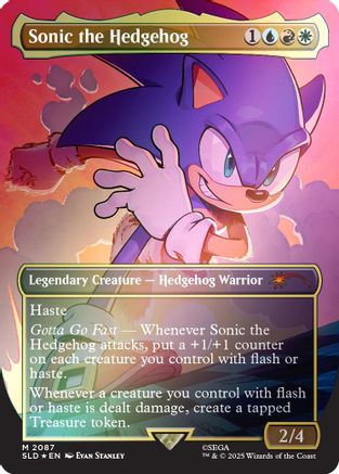 Sonic the Hedgehog (Rainbow Foil) (2087) Foil - Secret Lair Drop Series