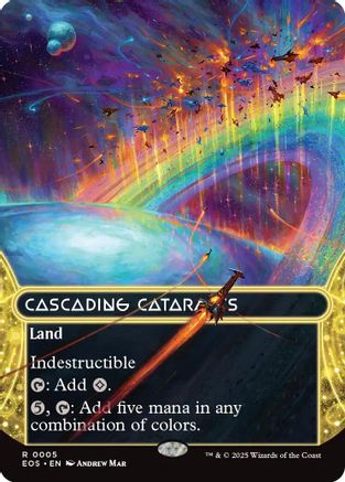 Cascading Cataracts (Borderless) (005) - Edge of Eternities: Stellar Sights