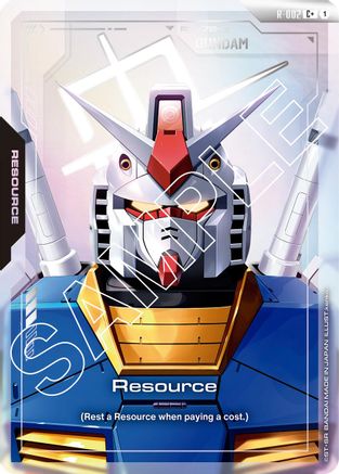 Resource (R-002) (C+) (R-002) Holofoil- Newtype Rising