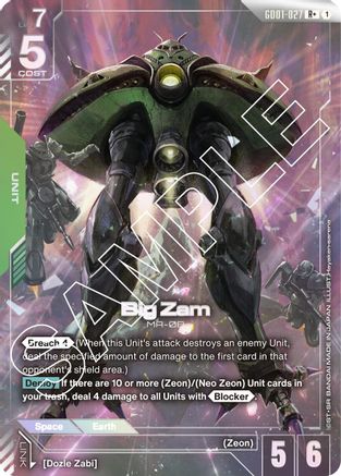 Big Zam (R+) (GD01-027) Holofoil- Newtype Rising