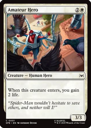 Amateur Hero (001) Foil - Marvel's Spider-Man: Eternal-Legal