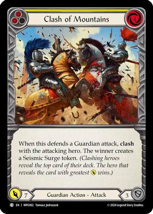 Clash of Mountains (Yellow) (MPG062) Rainbow Foil - Mastery Pack Guardian