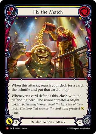 Fix the Match (SUP082) Rainbow Foil - Super Slam