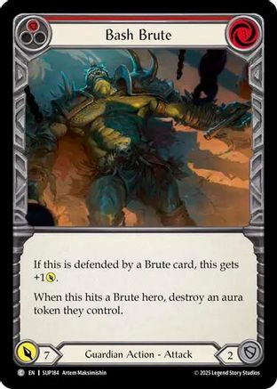 Bash Brute (SUP184) Rainbow Foil - Super Slam