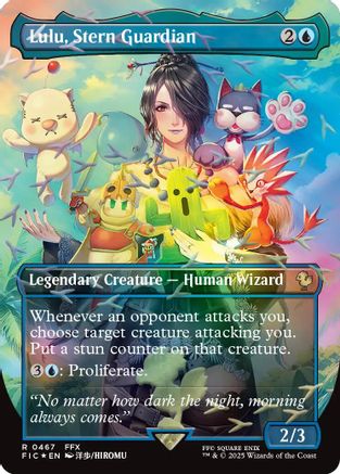 Lulu, Stern Guardian (Borderless) (Chocobo Track Foil) (467) Foil - Commander: FINAL FANTASY