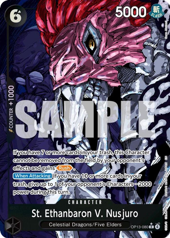 St. Ethanbaron V. Nusjuro (Alternate Art) (OP13-080) Foil