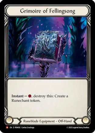 Grimoire of Fellingsong (PEN092) - Compendium of Rathe