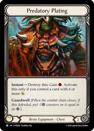 Predatory Plating (PEN003) Cold Foil - Compendium of Rathe