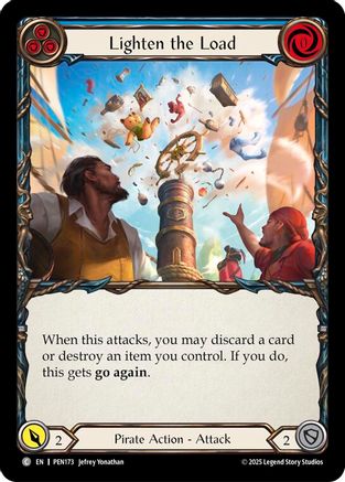 Lighten The Load (Blue) (PEN173) Rainbow Foil - Compendium of Rathe