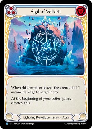 Sigil Of Voltaris (Blue) (PEN237) - Compendium of Rathe