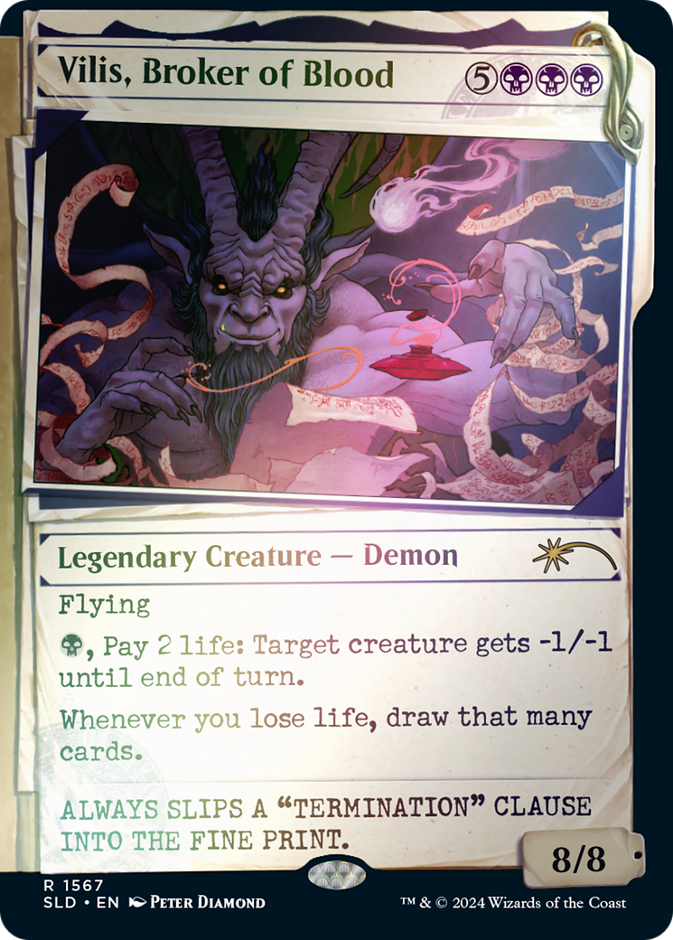 Vilis, Broker of Blood (Showcase) (1567) Foil - Secret Lair Drop