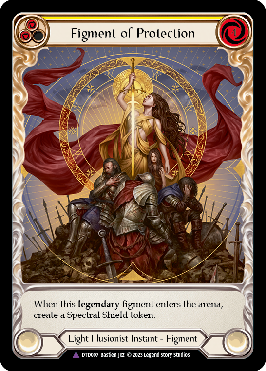 Figment of Protection // Aegis, Archangel of Protection (Marvel) (DTD007) Cold Foil - Dusk till Dawn