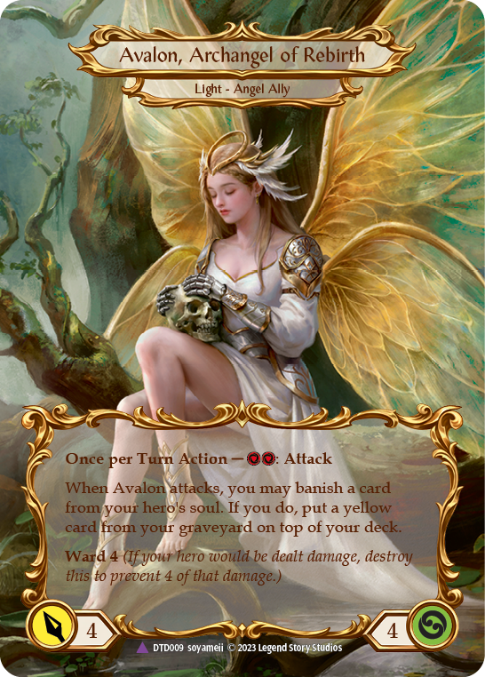 Figment of Rebirth // Avalon, Archangel of Rebirth (Marvel) (DTD009) Cold Foil - Dusk till Dawn