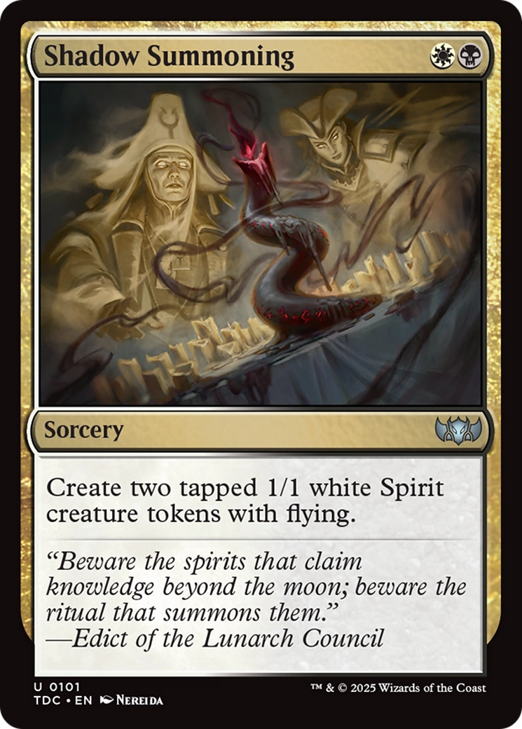 Shadow Summoning (101) - Commander: Tarkir: Dragonstorm