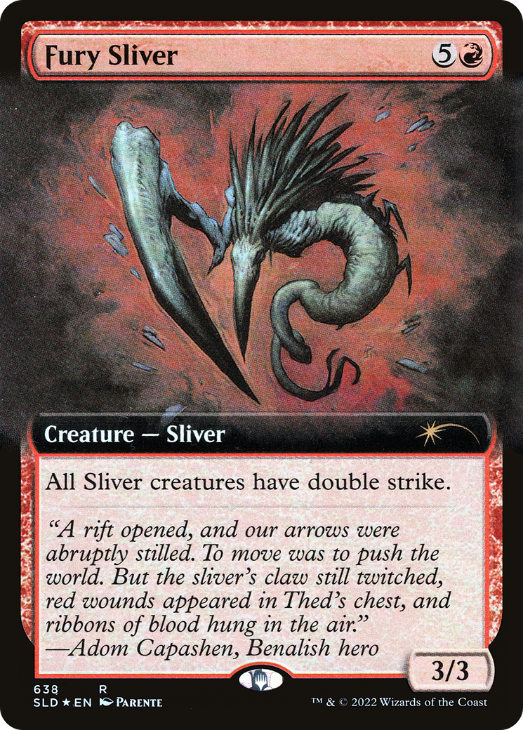 Fury Sliver (Extended Art) (638) Foil - Secret Lair Drop