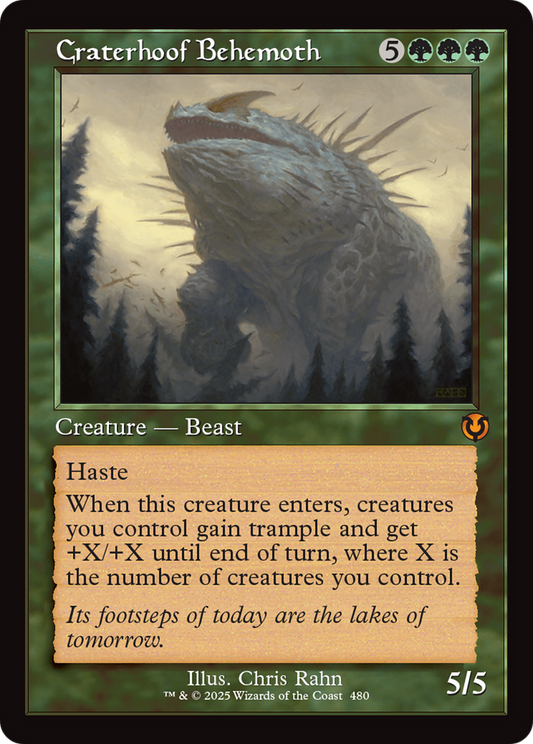 Craterhoof Behemoth (Retro Frame) Foil (480) - Innistrad Remastered