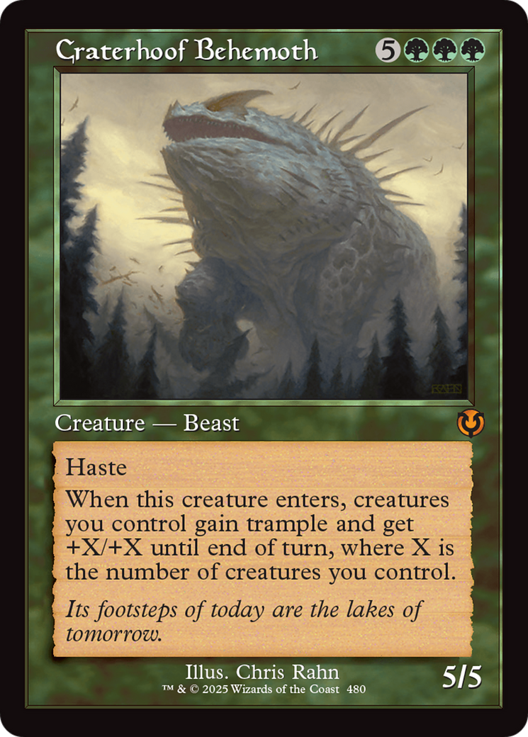 Craterhoof Behemoth (Retro Frame) (480) - Innistrad Remastered