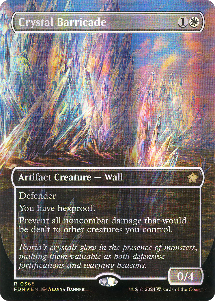 Crystal Barricade(Borderless) Foil (365)