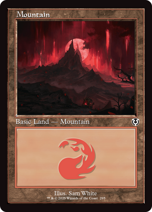 Mountain (295) (Retro Frame) Foil (295) - Innistrad Remastered