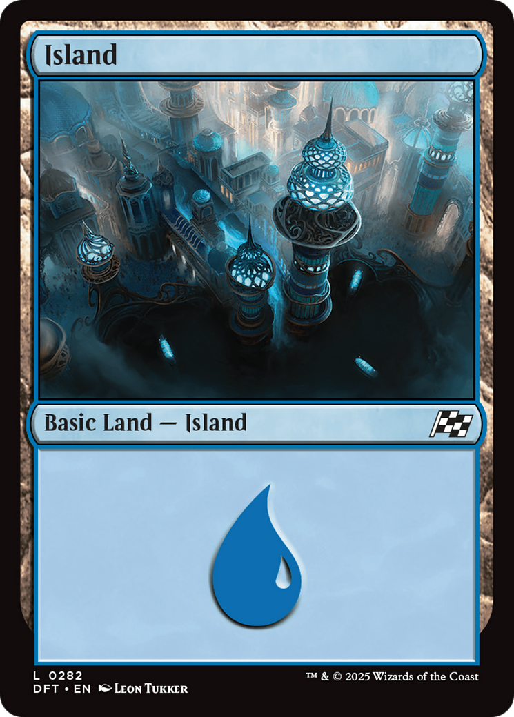 Island (0282) Foil (282) - Aetherdrift