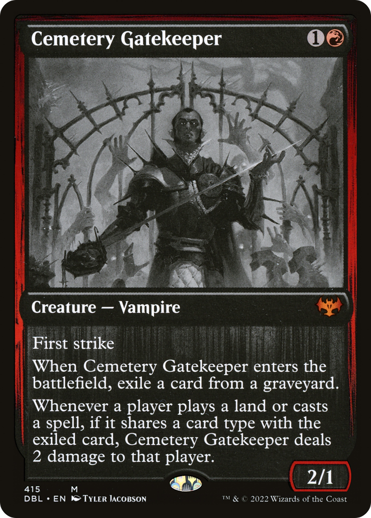 Cemetery Gatekeeper (415) Foil - Innistrad: Double Feature