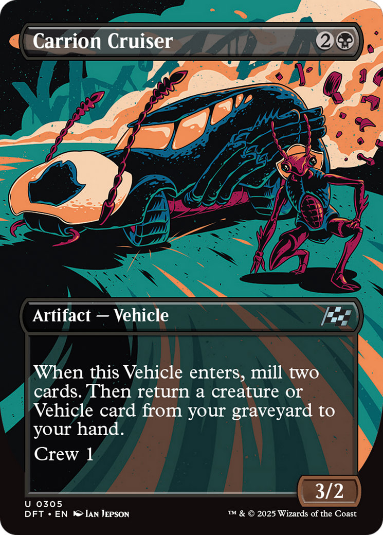 Carrion Cruiser (Borderless) Foil (305) - Aetherdrift