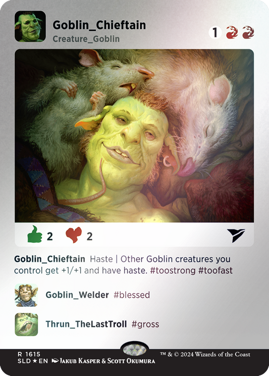 Goblin Chieftain (Rainbow Foil) (1615) Foil - Secret Lair Drop Series