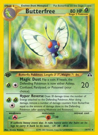 Butterfree (19) 1st Edition - Neo Discovery