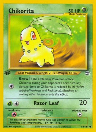 Chikorita (54) (54) 1st Edition - Neo Genesis