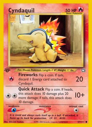 Cyndaquil (57) (57) 1st Edition - Neo Genesis