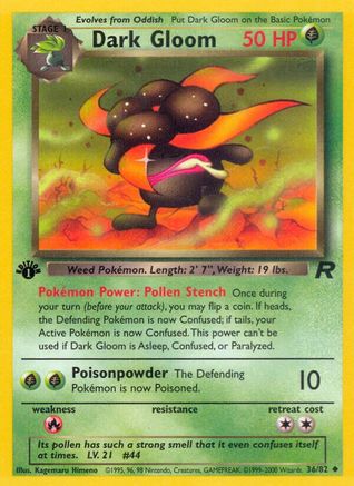 Dark Gloom (36) (1st Edition) - Team Rocket