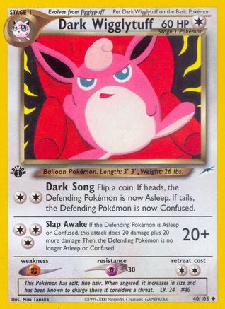 Dark Wigglytuff (40) 1st Edition - Neo Destiny