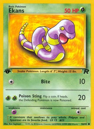 Ekans (56) (1st Edition) - Team Rocket