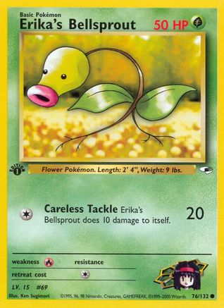 Erika's Bellsprout (76) (76) 1st Edition - Gym Heroes