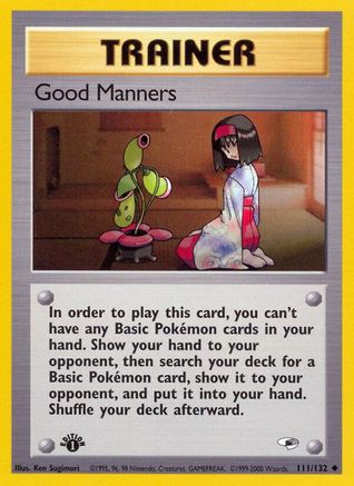 Good Manners (111) 1st Edition - Gym Heroes