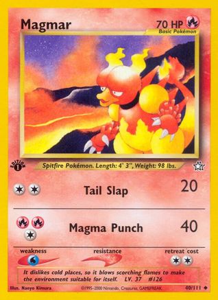 Magmar (40) 1st Edition - Neo Genesis