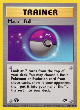 Master Ball (116) (1st Edition) - Gym Challenge