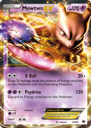 Mewtwo EX (54) Holofoil - Next Destinies