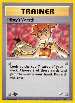 Misty's Wrath (114) 1st Edition - Gym Heroes