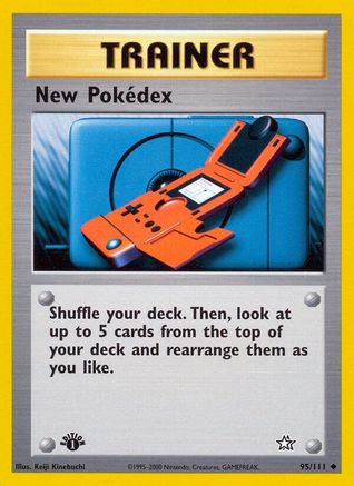 New Pokedex (95) 1st Edition - Neo Genesis