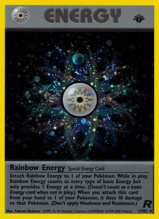 Rainbow Energy (17) (1st Edition) Holofoil - Team Rocket