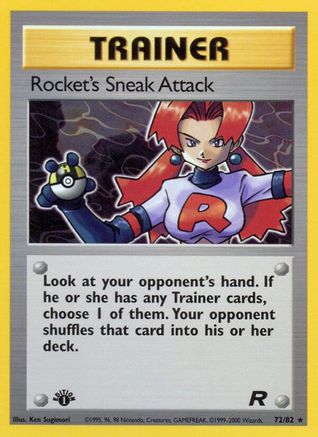 Rocket's Sneak Attack (72) (1st Edition) - Team Rocket