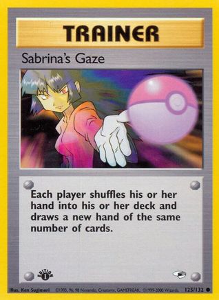 Sabrina's Gaze (125) 1st Edition - Gym Heroes