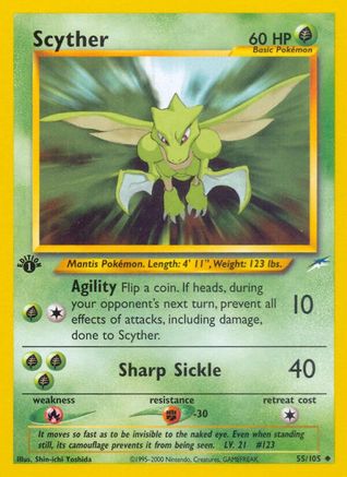 Scyther (55) 1st Edition - Neo Destiny